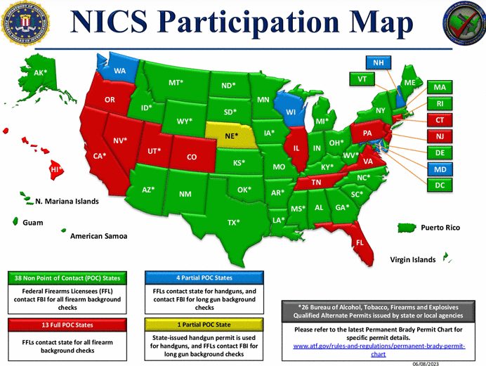 FBI NICS Map