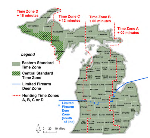 Limited hunting zone Michigan