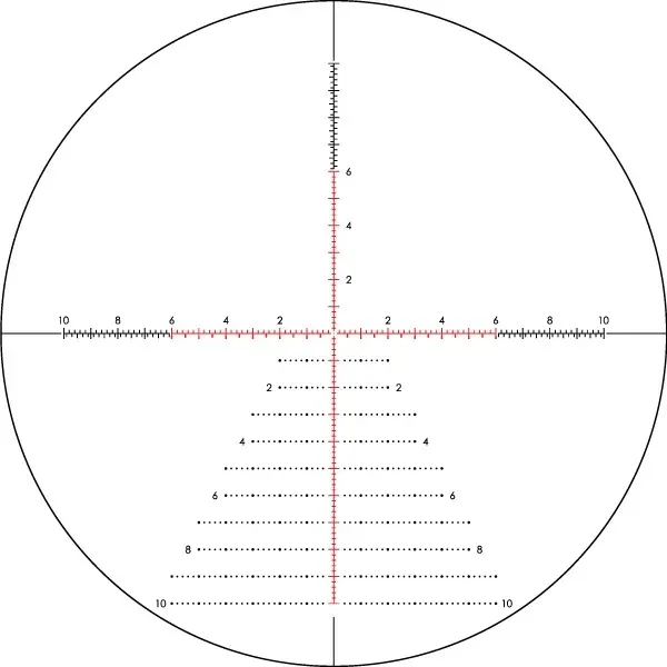 Vortex EBR-7D MRAD reticle