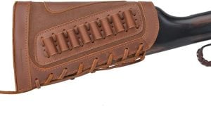 .30-30 Leather Buttstock Ammo Pouch