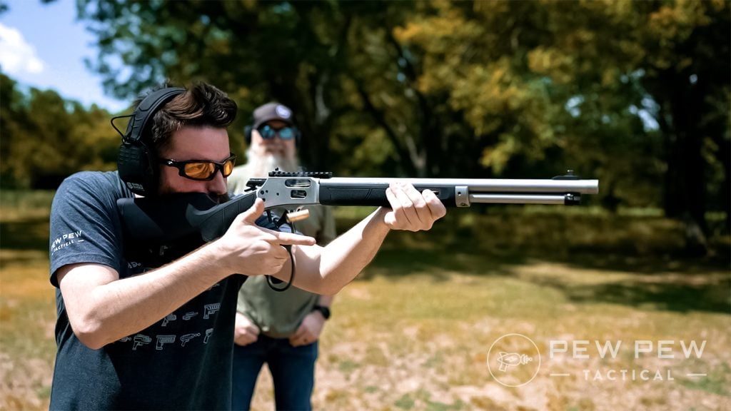 Best Lever Action Rifles S&W 1895 Wyatt shoot