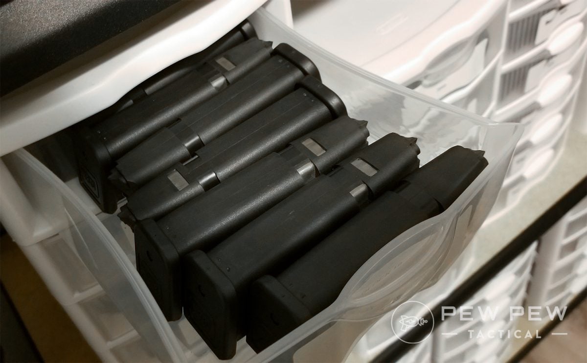 Glock Mags in Magazine Drawer