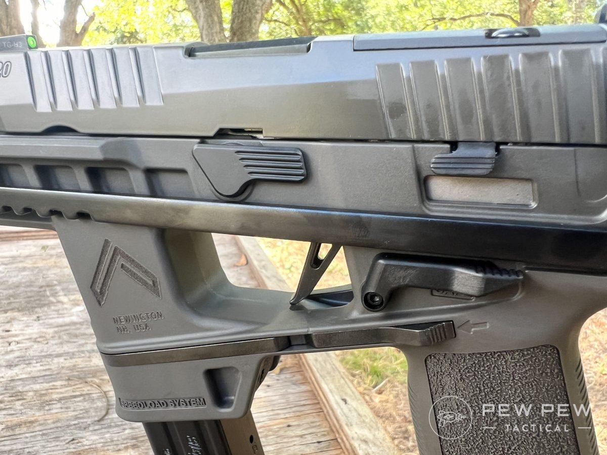 Sig Sauer P320 Flux Legion controls left