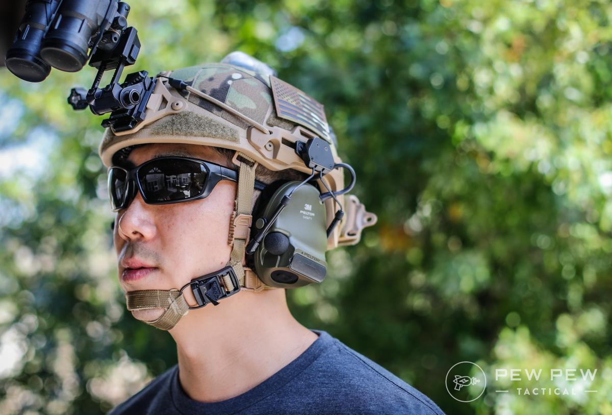 Peltor ComTac V on HHV Helmet