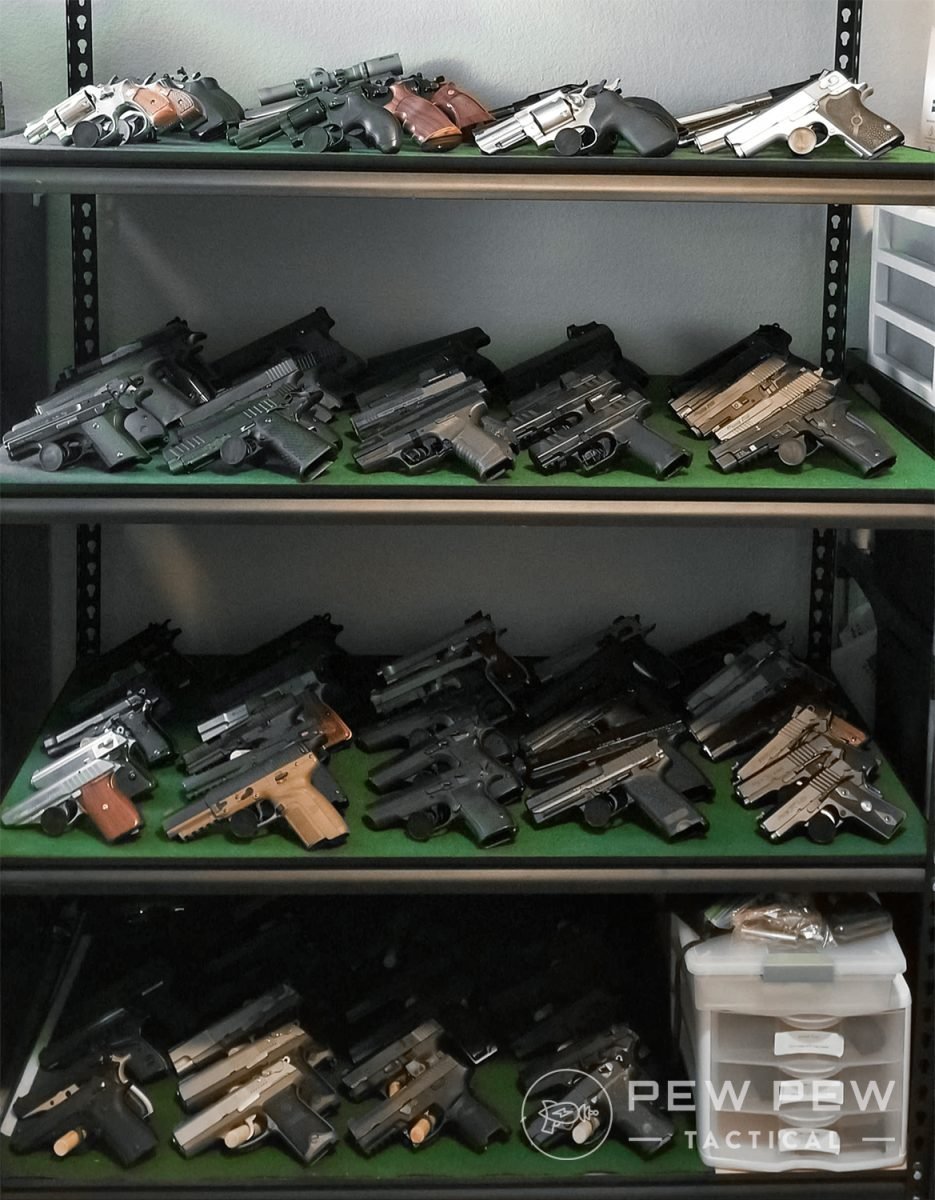 Pistol shelf