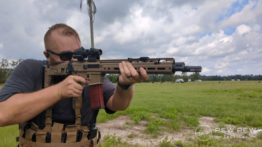 Travis shooting the PSA JAKL