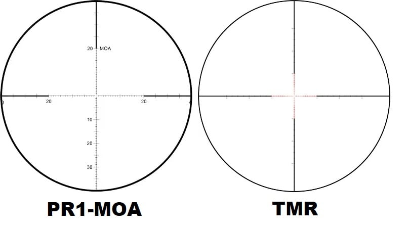 Leupold Mark 5HD 2-10 reticles