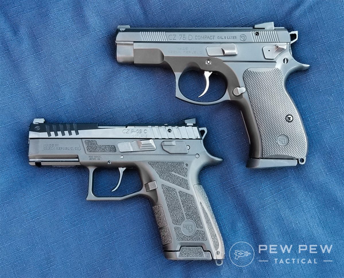 CZ P-09 C Nocturne and CZ 75 D PCR