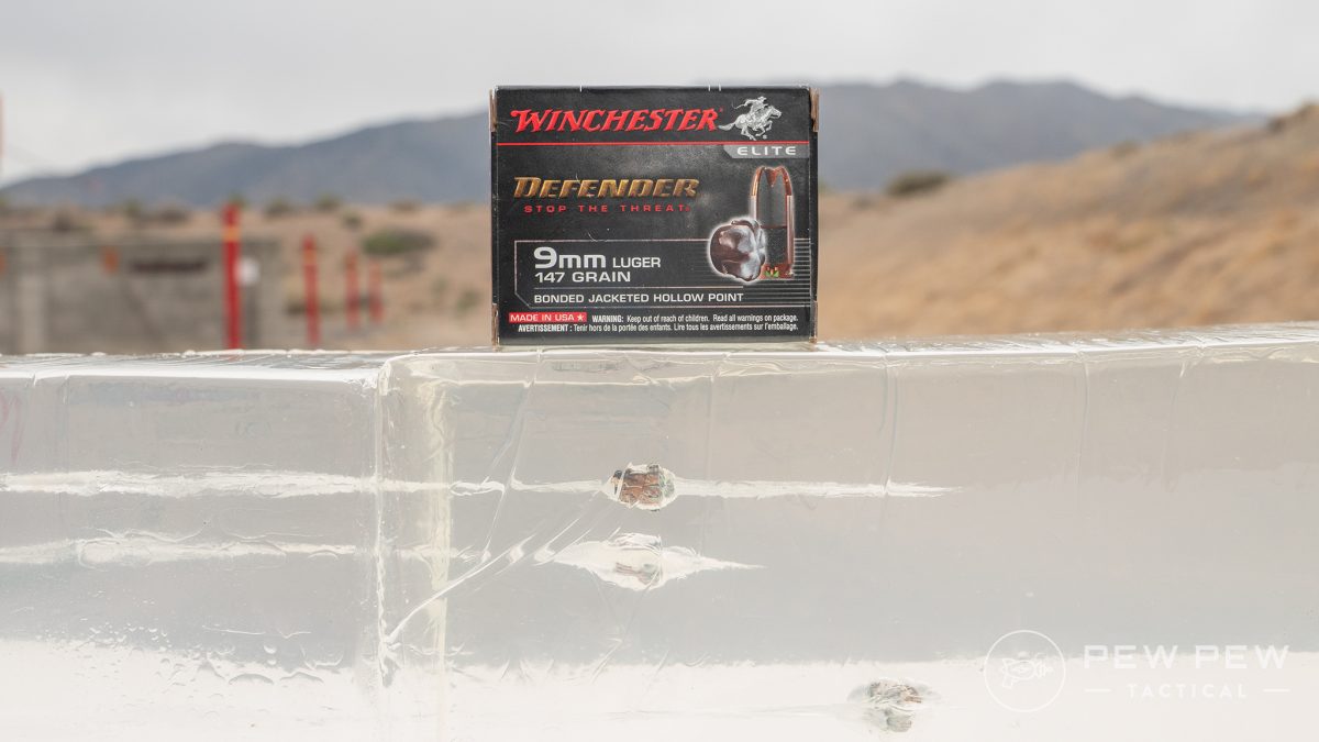 Winchester Defender 147gr 9mm ammo