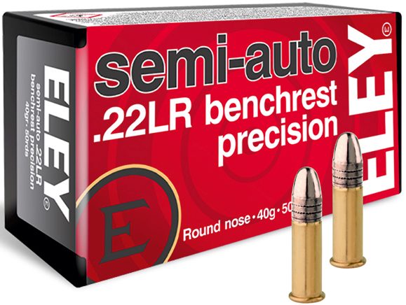 Eley Semi-Auto Benchrest Precision .22 LR 40gr RN